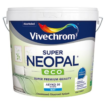 (ΠΡΟΣΦΟΡΑ) ΠΛΑΣΤΙΚΟ ΧΡΩΜΑ SUPER NEOPAL ECO ΛΕΥΚΟ ΜΑΤ (10L) VIVECHROM
