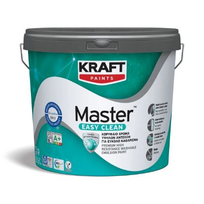 ΠΛΑΣΤΙΚΟ ΧΡΩΜΑ EASY CLEAN ΛΕΥΚΟ SEMI-MAT (3L) KRAFT