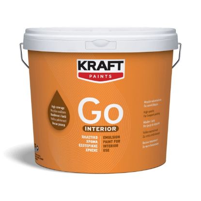 ΠΛΑΣΤΙΚΟ ΧΡΩΜΑ GO INTERIOR ΛΕΥΚΟ ΜΑΤ (3L) KRAFT