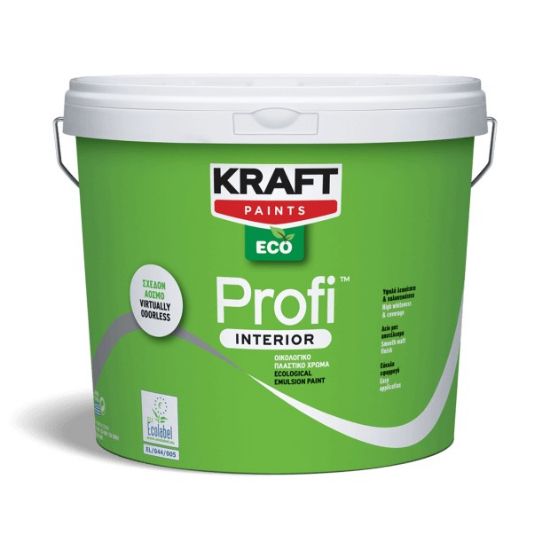 ΠΛΑΣΤΙΚΟ ΧΡΩΜΑ PROFI INTERIOR ECO ΛΕΥΚΟ ΜΑΤ (750ml) KRAFT