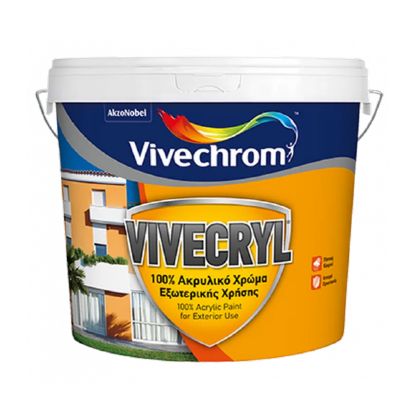 (ΠΡΟΣΦΟΡΑ) ΑΚΡΥΛΙΚΟ ΧΡΩΜΑ VIVECRYL ECO ΛΕΥΚΟ ΜΑΤ (10L) VIVECHROM