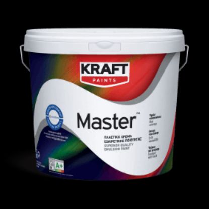 (ΠΡΟΣΦΟΡΑ) ΠΛΑΣΤΙΚΟ ΧΡΩΜΑ MASTER ΛΕΥΚΟ ΜΑΤ (10L) KRAFT