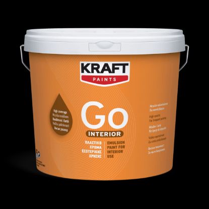 (ΠΡΟΣΦΟΡΑ) ΠΛΑΣΤΙΚΟ ΧΡΩΜΑ GO INTERIOR ΛΕΥΚΟ ΜΑΤ (9L) KRAFT