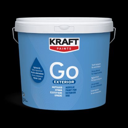 (ΠΡΟΣΦΟΡΑ) ΑΚΡΥΛΙΚΟ ΧΡΩΜΑ GO EXTERIOR ΛΕΥΚΟ MAT (9L) KRAFT