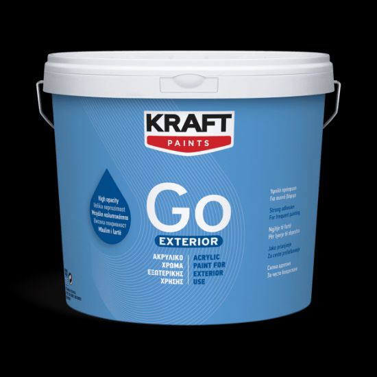 (ΠΡΟΣΦΟΡΑ) ΑΚΡΥΛΙΚΟ ΧΡΩΜΑ GO EXTERIOR ΛΕΥΚΟ MAT (9L) KRAFT