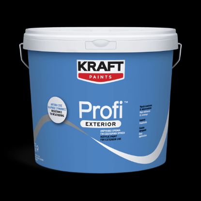 (ΠΡΟΣΦΟΡΑ) ΑΚΡΥΛΙΚΟ ΧΡΩΜΑ PROFI EXTERIOR ΛΕΥΚΟ ΜΑΤ (9L) KRAFT