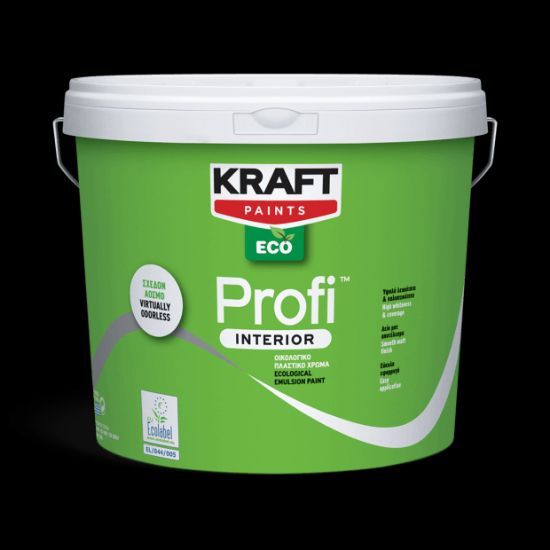 (ΠΡΟΣΦΟΡΑ) ΠΛΑΣΤΙΚΟ ΧΡΩΜΑ PROFI INTERIOR ECO ΛΕΥΚΟ ΜΑΤ (9L) KRAFT