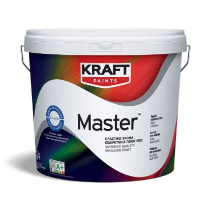 (ΠΡΟΣΦΟΡΑ) ΠΛΑΣΤΙΚΟ ΧΡΩΜΑ MASTER ΛΕΥΚΟ ΜΑΤ (10L) KRAFT